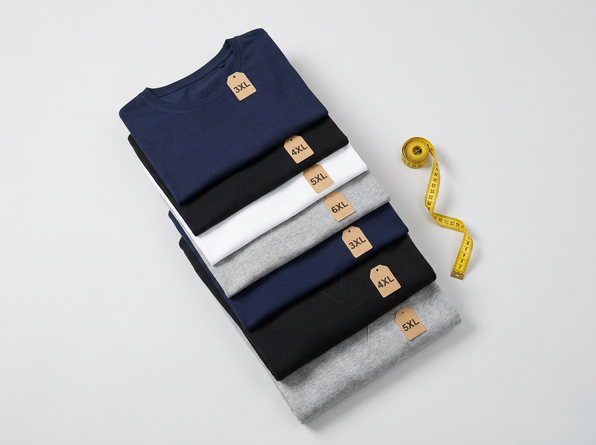 T-shirts en sweaters in de maten 3XL tot 6XL